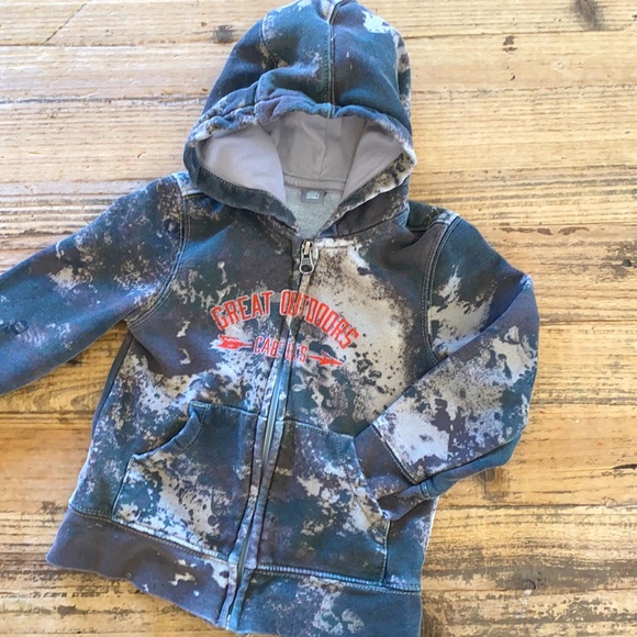 3T Cabelas camo zip hoodie - Picture 1 of 4